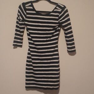 Express striped dress small